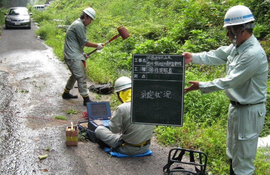 宮内・明石地区 弾性波調査