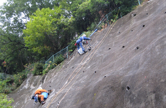 広船津神社下地区 法面空洞調査